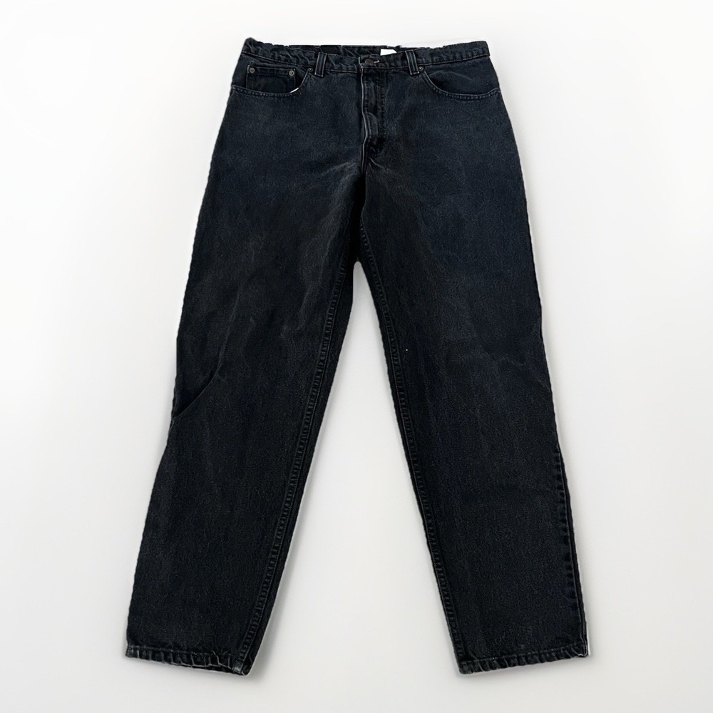 Vintage 90s Levis 550 Relaxed Fit Jeans Black USA Made Men's 38x32 (Fits 36x31)